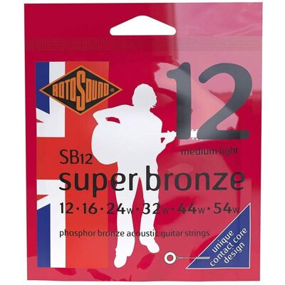 Rotosound SB12 (6x, Guitare, 0.02"), Corde de guitare Rotosound SB12 (6x, Guitare, 0.02"), Corde de guitare
