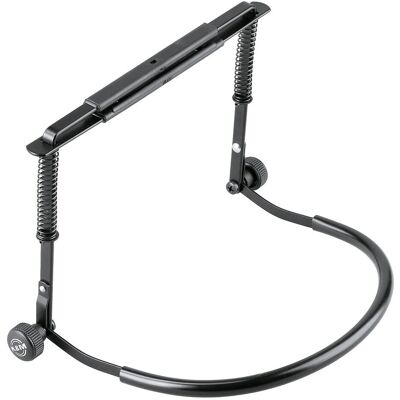 K&M Porte-harmonique 16416, Pied + support pour instrument, Noir K&M Porte-harmonique 16416, Pied + support pour instrument, Noir