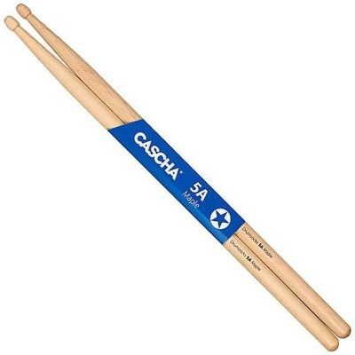 Cascha Baguettes de batterie HH2032 5A en érable – 15 x 406 mm – Pointe « Acorn » – Finition naturelle (Batterie), Baguettes de batterie + maillets Cascha Baguettes de batterie HH2032 5A en érable – 15 x 406 mm – Pointe « Acorn » – Finition naturelle (Batterie), Baguettes de batterie + maillets