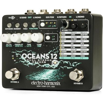 Electro-Harmonix Océans 12 (Guitare), Pédale d'effet, Noir Electro-Harmonix Océans 12 (Guitare), Pédale d'effet, Noir