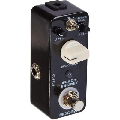 Mooer Analoges Distorsionspedal Black Secret, Vintage (Guitare), Pédale d'effet, Noir Mooer Analoges Distorsionspedal Black Secret, Vintage (Guitare), Pédale d'effet, Noir