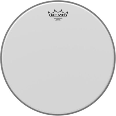 Remo Ambassadeur (Caisse claire, Moulinet, Tom), Peau de batterie, Blanc Remo Ambassadeur (Caisse claire, Moulinet, Tom), Peau de batterie, Blanc