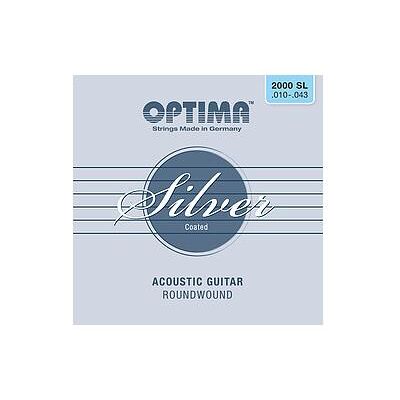 Optima 2000SL Silver Acoustics SL010/043, Corde de guitare Optima 2000SL Silver Acoustics SL010/043, Corde de guitare