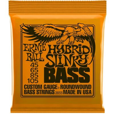 Ernie Ball Slinky hybride (4x, Basse électrique, 0.11"), Corde de guitare Ernie Ball Slinky hybride (4x, Basse électrique, 0.11"), Corde de guitare