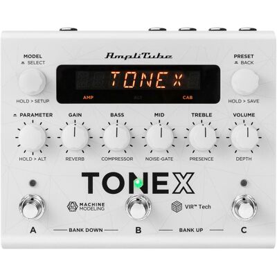 IK Multimedia TONEX Pédale édition anniversaire (Contrebasse, Guitare électrique), Pédale d'effet, Blanc IK Multimedia TONEX Pédale édition anniversaire (Contrebasse, Guitare électrique), Pédale d'effet, Blanc