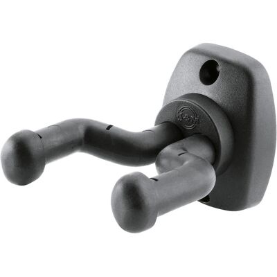 K&M Support mural pour guitare (Contrebasse, Guitare, Guitare électrique), Pied + support pour instrument, Noir K&M Support mural pour guitare (Contrebasse, Guitare, Guitare électrique), Pied + support pour instrument, Noir
