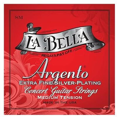 La Bella Argento Silver Plating SM med. (Guitare), Corde de guitare La Bella Argento Silver Plating SM med. (Guitare), Corde de guitare