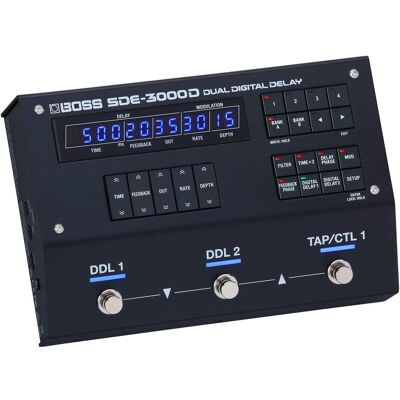 Boss (Electronics) SDE-3000D (Guitare), Pédale d'effet, Noir Boss (Electronics) SDE-3000D (Guitare), Pédale d'effet, Noir