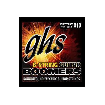 GHS GB-L-8 Boomers 8-Str. 010/076, Corde de guitare GHS GB-L-8 Boomers 8-Str. 010/076, Corde de guitare