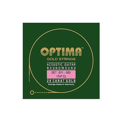Optima or 1747 CL Custom Light 011/050 (6x, 0.05"), Corde de guitare Optima or 1747 CL Custom Light 011/050 (6x, 0.05"), Corde de guitare