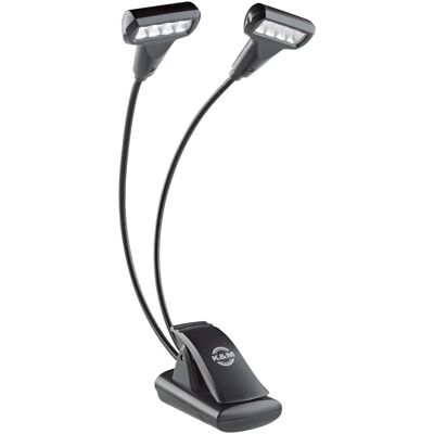 K&M Lampe pour pupitre à musique Double4 LED T-Model FlexLight 12273, Pupitre, Noir K&M Lampe pour pupitre à musique Double4 LED T-Model FlexLight 12273, Pupitre, Noir