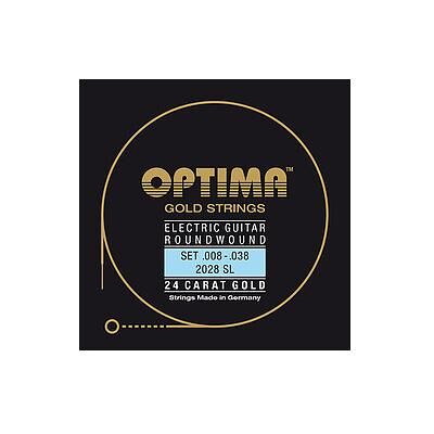 Optima or 2028 Super Light 008/038 (6x, 0.01"), Corde de guitare Optima or 2028 Super Light 008/038 (6x, 0.01"), Corde de guitare