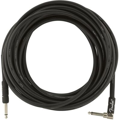 Fender Câble Professional 7,5m bk angled (7.50 m, Câble jack 6,3 mm), Câble audio Fender Câble Professional 7,5m bk angled (7.50 m, Câble jack 6,3 mm), Câble audio