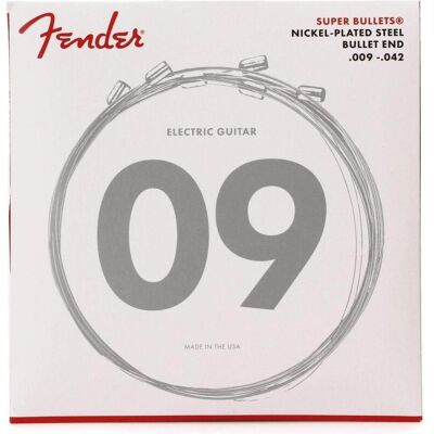 Fender Super Bullets 3250 L 009/042 (Guitare, Guitare électrique, 0.04"), Corde de guitare Fender Super Bullets 3250 L 009/042 (Guitare, Guitare électrique, 0.04"), Corde de guitare