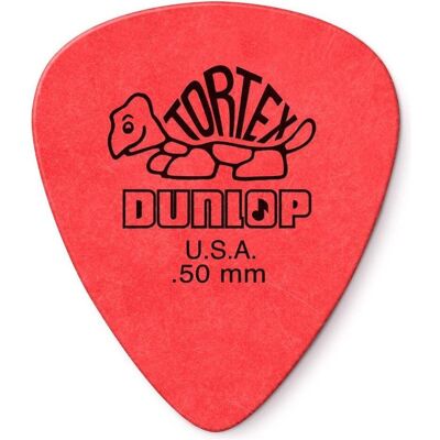 Dunlop Plectren Tortex 050 rouge (12) (12x, 0.50 mm), Médiator, Rouge Dunlop Plectren Tortex 050 rouge (12) (12x, 0.50 mm), Médiator, Rouge