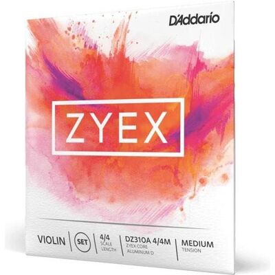 D'Addario DZ310S 4/4M Zyex (4x, Violon), Corde de guitare D'Addario DZ310S 4/4M Zyex (4x, Violon), Corde de guitare