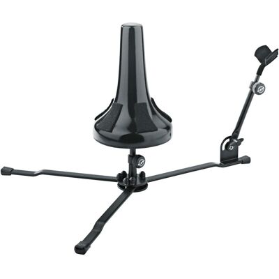 K&M Pied pour cor de chasse 15140 (Cor de chasse), Pied + support pour instrument, Noir K&M Pied pour cor de chasse 15140 (Cor de chasse), Pied + support pour instrument, Noir