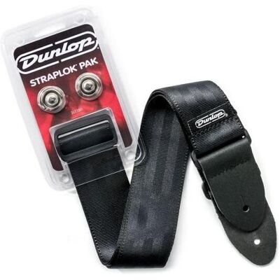 Dunlop Straplok Pack, strap locks and strap, Guitare : accessoires Dunlop Straplok Pack, strap locks and strap, Guitare : accessoires