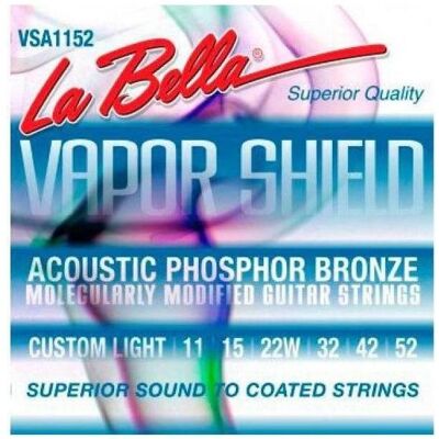 La Bella Vapor Shield Acoustic L VSA1252 (Guitare, 0.01"), Corde de guitare La Bella Vapor Shield Acoustic L VSA1252 (Guitare, 0.01"), Corde de guitare