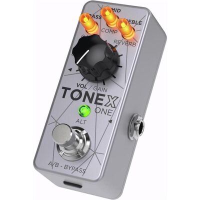 IK Multimedia Tonex One édition basse (Contrebasse, Guitare, Guitare électrique), Pédale d'effet, Gris IK Multimedia Tonex One édition basse (Contrebasse, Guitare, Guitare électrique), Pédale d'effet, Gris