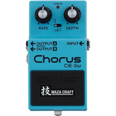 Roland CE-2W Waza Craft (Guitare), Pédale d'effet, Bleu Roland CE-2W Waza Craft (Guitare), Pédale d'effet, Bleu