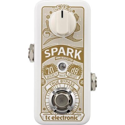 TC Electronic Pédale d'effet Spark Mini Blanc (Guitare), Pédale d'effet, Beige, Blanc TC Electronic Pédale d'effet Spark Mini Blanc (Guitare), Pédale d'effet, Beige, Blanc
