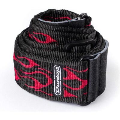 Dunlop Courroie de guitare "Flambe, Guitare : accessoires, Rouge Dunlop Courroie de guitare "Flambe, Guitare : accessoires, Rouge