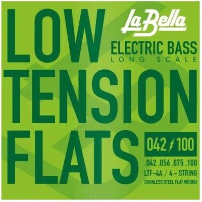 La Bella LTF-4A Low T. Flex Flat 042/100 (4x, Guitare, Guitare électrique), Corde de guitare La Bella LTF-4A Low T. Flex Flat 042/100 (4x, Guitare, Guitare électrique), Corde de guitare