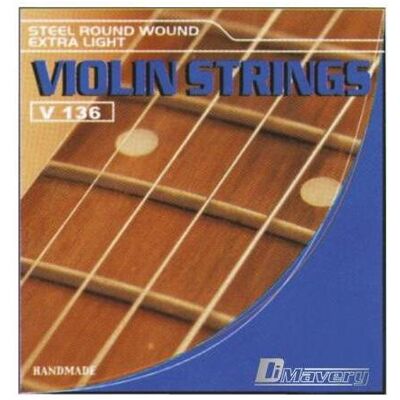 Dimavery Jeu de cordes pour violon (4x, Violon, 0.03"), Corde de guitare Dimavery Jeu de cordes pour violon (4x, Violon, 0.03"), Corde de guitare