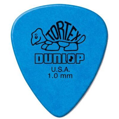 Dunlop Blister de 12 plectres (12x, 1 mm), Médiator, Bleu Dunlop Blister de 12 plectres (12x, 1 mm), Médiator, Bleu