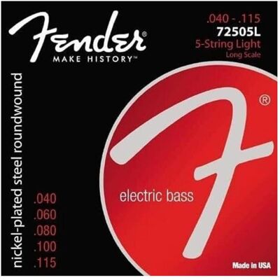 Fender Cordes de basse 7250 5L 040/115 (5x, Basse électrique), Corde de guitare Fender Cordes de basse 7250 5L 040/115 (5x, Basse électrique), Corde de guitare