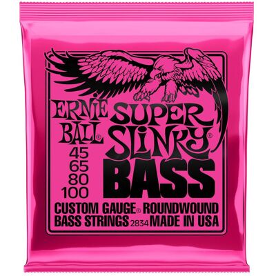 Ernie Ball Super Slinky (4x, Basse électrique, 0.10"), Corde de guitare Ernie Ball Super Slinky (4x, Basse électrique, 0.10"), Corde de guitare