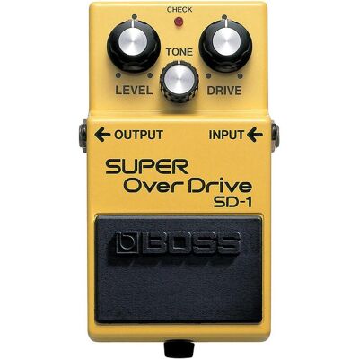 Boss (Electronics) Effet de guitare Overdrive SD-1 (Guitare), Pédale d'effet, Jaune Boss (Electronics) Effet de guitare Overdrive SD-1 (Guitare), Pédale d'effet, Jaune