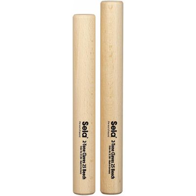 Sela Claves 2 tons 25 hêtre (Claves), Instrument à percussion, Marron Sela Claves 2 tons 25 hêtre (Claves), Instrument à percussion, Marron