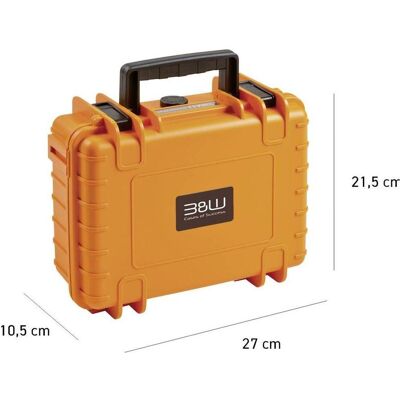 B&W International Mallette de transport, Caméra d'action : accessoires, Noir, Orange B&W International Mallette de transport, Caméra d'action : accessoires, Noir, Orange