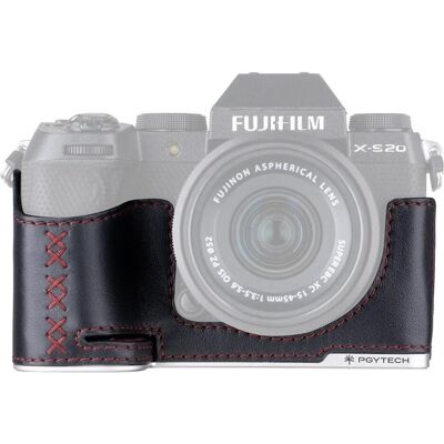 Pgytech Leather Camera Case (For FUJIFILM X S20 Midnight Black), Housse pour appareil photo, Noir Pgytech Leather Camera Case (For FUJIFILM X S20 Midnight Black), Housse pour appareil photo, Noir