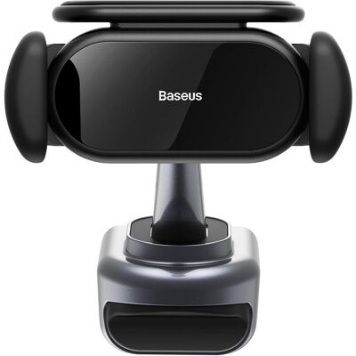 Baseus Support solaire électrique pour voiture T-Space (noir), Support pour smartphone, Noir Baseus Support solaire électrique pour voiture T-Space (noir), Support pour smartphone, Noir