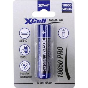Batterie Lithium-Ion XCell 18650 - 3400mAh USB-C Batterie Lithium-Ion XCell 18650 - 3400mAh USB-C
