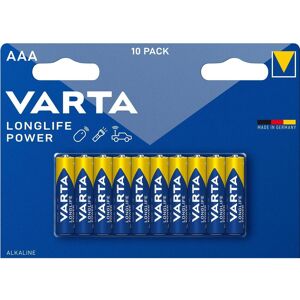 Varta LR03 Pack de 10 Piles AAA Alcalines Varta LR03 Pack de 10 Piles AAA Alcalines