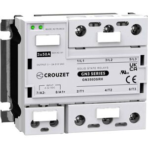 Crouzet GN350DSRH Relais à Semi-conducteurs - 50A, 510V, Triphasé Crouzet GN350DSRH Relais à Semi-conducteurs - 50A, 510V, Triphasé
