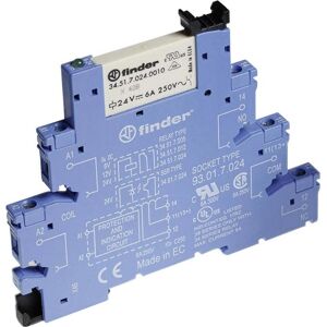 Finder 38.61.7.024.5050 Module relais - 6A SPDT - 24VDC AgNi + Au Finder 38.61.7.024.5050 Module relais - 6A SPDT - 24VDC AgNi + Au