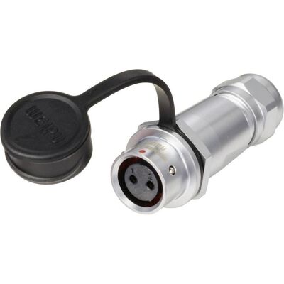 Connecteur rond Weipu SF1211/S2 I - IP67, 2 pôles, Série SF12 Connecteur rond Weipu SF1211/S2 I - IP67, 2 pôles, Série SF12