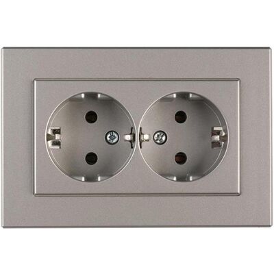 Vila, Prise de courant, SOCKET VILMA XP500 1+1 W/E MET Vila, Prise de courant, SOCKET VILMA XP500 1+1 W/E MET