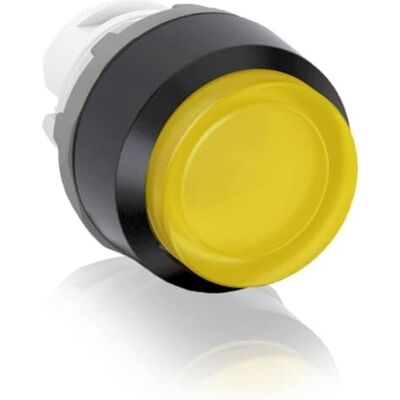 Thomas & Betts Tête de bouton-poussoir ABB MP3, Ø 22,5 mm, jaune, bouton rond, Bouton + interrupteur, Jaune Thomas & Betts Tête de bouton-poussoir ABB MP3, Ø 22,5 mm, jaune, bouton rond, Bouton + interrupteur, Jaune