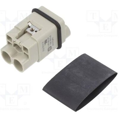 Harting Connecteur : insert de contact HDC mâle 40 A, 830 V, Han Q PIN : 3, 2P+PE, Câble + prise électronique Harting Connecteur : insert de contact HDC mâle 40 A, 830 V, Han Q PIN : 3, 2P+PE, Câble + prise électronique