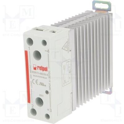 Relpol Relais : à semi-conducteurs Commande : 4÷32 V CC, 20 A, 24÷530 V CA, RSR72, monophasé, Relai Relpol Relais : à semi-conducteurs Commande : 4÷32 V CC, 20 A, 24÷530 V CA, RSR72, monophasé, Relai