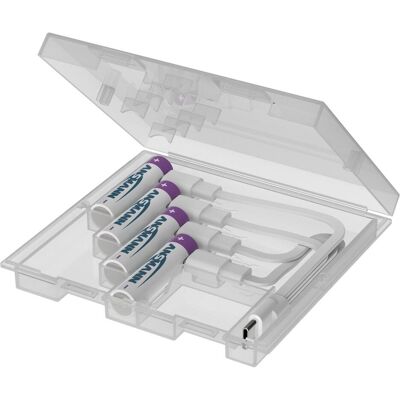 Ansmann Li-Ion Akkus Micro AAA Typ 500 (min. 400 mAh) (4 pcs, AAA, 400 mAh), Batteries + piles Ansmann Li-Ion Akkus Micro AAA Typ 500 (min. 400 mAh) (4 pcs, AAA, 400 mAh), Batteries + piles