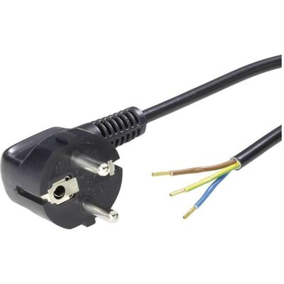 Câble d’alimentation LAPP - 3m, Terre, Noir, Prise Type F Câble d’alimentation LAPP - 3m, Terre, Noir, Prise Type F