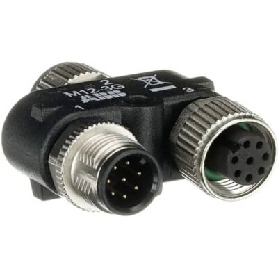 ABB Connecteur en Y M12-3G pour montage en série des capteurs OSSD M12-8 d'Adam, référence, Câble + prise électronique ABB Connecteur en Y M12-3G pour montage en série des capteurs OSSD M12-8 d'Adam, référence, Câble + prise électronique