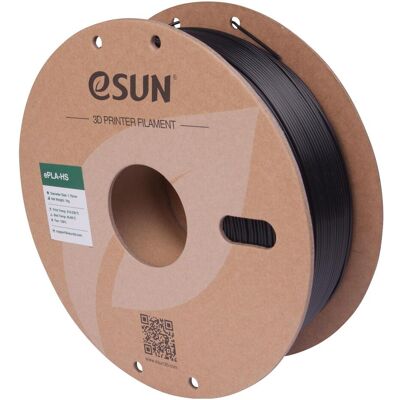 eSUN Filament PLA High Speed noir 1.75mm 1000g (PLA, 1.75 mm, 1000 g), Filament 3D, Noir eSUN Filament PLA High Speed noir 1.75mm 1000g (PLA, 1.75 mm, 1000 g), Filament 3D, Noir